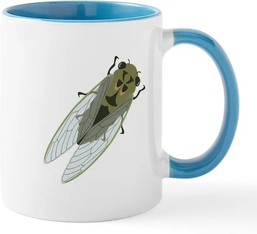 Vista 22 de CafePress Cicada Mugs - Taza de café de cerámica de 11 oz (11.0 fl oz)