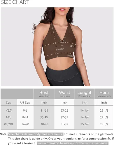 Vista 6 de ODODOS Paquete de 2 camisetas cortas sin costuras Henley para mujer, con espalda abierta, acanalada, con botones