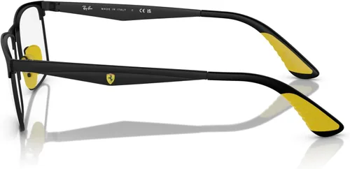 Vista 3 de Ray-Ban Rx6516m Scuderia Ferrari Collection - Marco rectangular para gafas graduadas, Negro matelente de demostración.