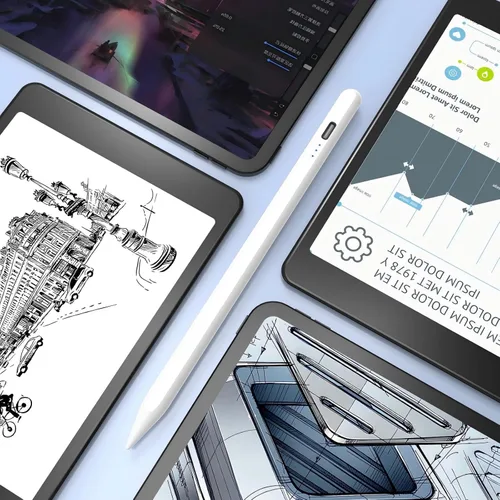 Vista 7 de Lápiz capacitivo de carga rápida para iPad 2018-2023, para iPad 10ª/9ª/8ª/7ª/6ª, iPad Air 4/3ª, Mini 6ª/5ª, Pro 11''/12.9', lápiz capacitivo con 5