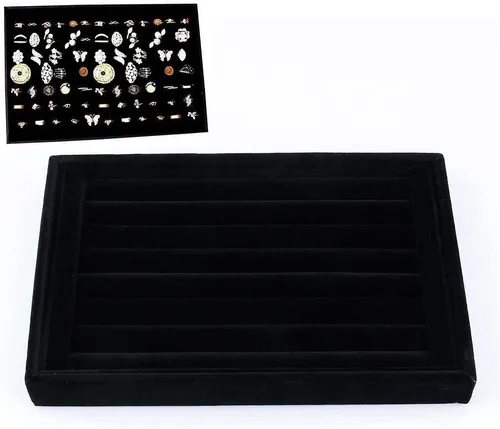 Vista 8 de Dwawoo - Organizador de anillos, joyas, joyas, caja, bandeja de almacenamiento, para corbata, pendientes, clip