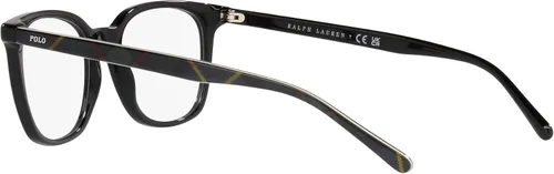 Vista 5 de Polo Ralph Lauren PH2256 - Marcos cuadrados para lentes recetados para hombre, color negro brillantelente demo, 2.087in, Negro brillante