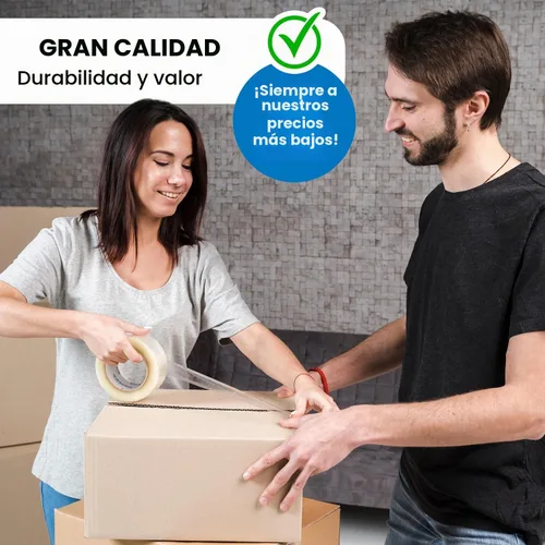 Vista 6 de Lifetime Supplies 36 Rollos [Actualizado] Cinta de Embalaje Premium Transparente, 65 Yardas, 2.2 mil, Cinta de Embalaje Resistente para Envíos