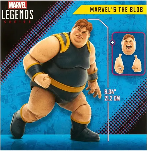 Vista 9 de Marvel Legends X-Men - Figura de acción de 60 aniversario de 6 pulgadas The Blob