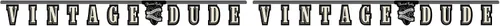 Vista 2 de Creative Converting Banner de letras articuladas Vintage Dude