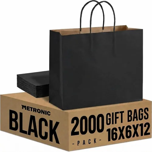Vista 38 de METRONIC Bolsas de regalo de papel marrón de 5.25 x 3.75 x 8 pulgadas
