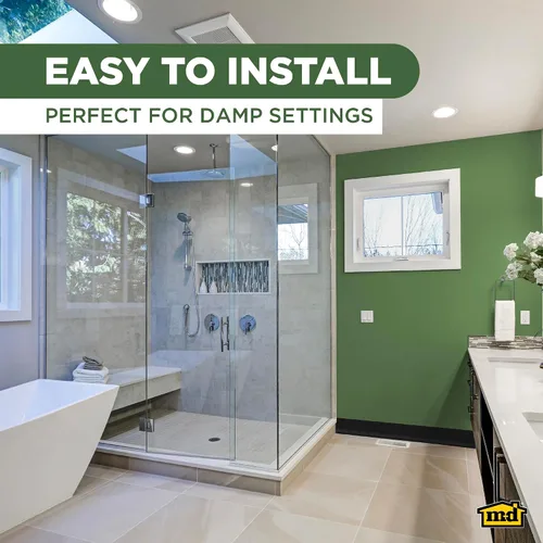Vista 7 de M-D Building Products Base de pared de vinilo con parte trasera seca de 4 pulgadas x 60 pies, ribete de vinilo flexible con parte trasera seca