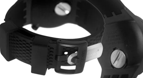 Vista 4 de Swatch Reloj analógico de cuarzo para hombre con correa de silicona SO27B100, NegroNegro, Pulsera