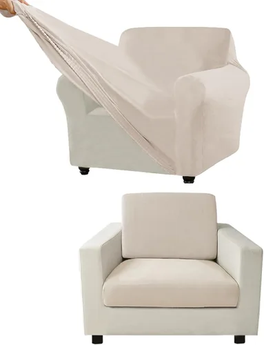 Vista 68 de Funda para Sofá de Terciopelo, Fundas Elásticas para Sofá para Funda Principal Separada/Respaldos y Cojines de Asiento, Funda para Sofá, para Fundas