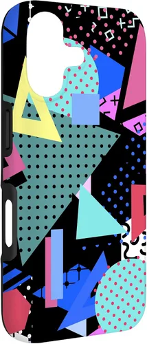 Vista 3 de 80s Geometric Memphis Pattern Vintage 1980s 90s Phone Cover Case for iPhone 17