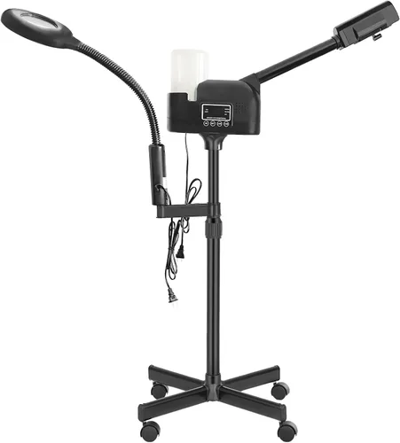 Vista 13 de Vaporizador facial profesional con función de ozono caliente, ideal para esteticistas y profesionales de la belleza, para uso en casa o en el salón