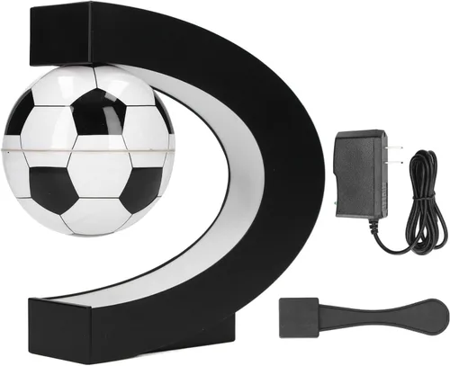 Vista 4 de Base suspendida en forma de C, bola de fútbol flotante magnética magnética, fútbol flotante de levitación de fútbol con base en forma de C