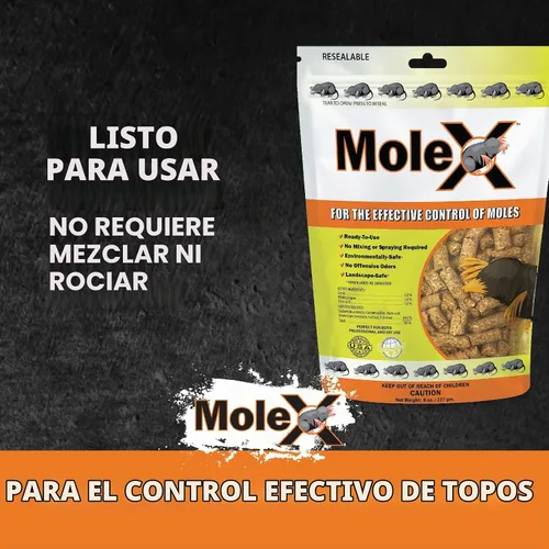 Vista 7 de MouseX MoleX Bolsa de 8 onzas, MoleX totalmente natural, no tóxica