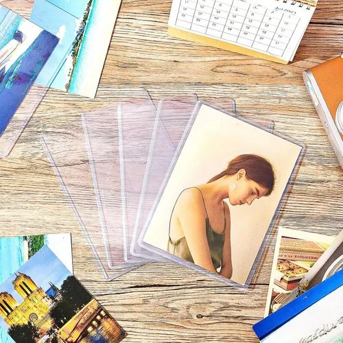 Vista 7 de 10 fundas rígidas para tarjetas de 5 x 7 pulgadas, protectores rígidos para tarjetas, protectores de hojas de páginas, de plástico duro, carga