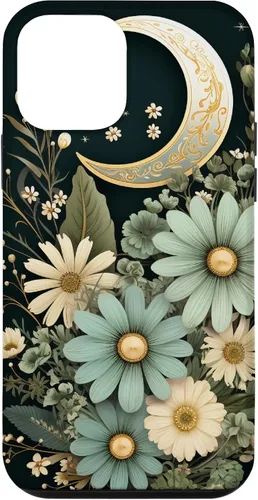 Vista 16 de Sage Green Wildflower Floral Moon Flower Botanical Case for iPhone 17