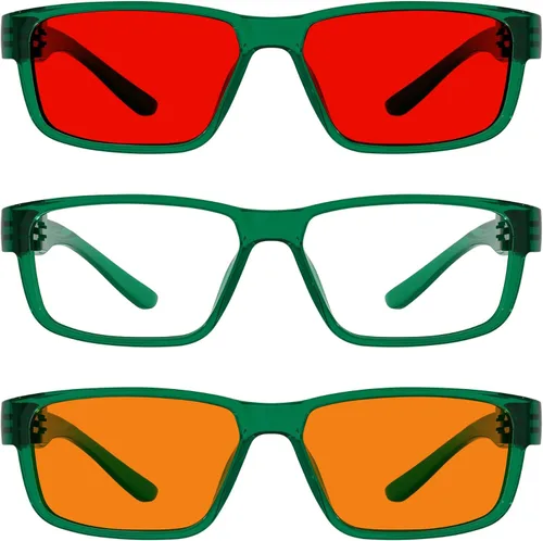 Vista 303 de Eyekepper Gafas de luz azul para hombre y mujer, paquete de 6 lentes Pilot Paquete de 6 color mezclado