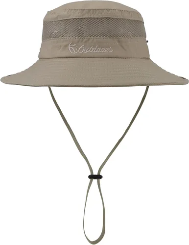 Vista 2 de Sombrero de sol para niños, ala ancha, sombrero de safari para niños, protección solar UPF 50+, sombrero de cubo para niños y niñas