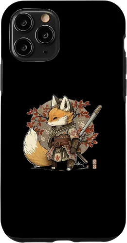 Vista 10 de Funda para iPhone 12 Pro Max Kawaii estilo japonés Samurai Fox Anime