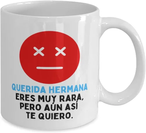 Vista 2 de Taza, Eres muy rara, pero aun asi te quiero taza de cafe