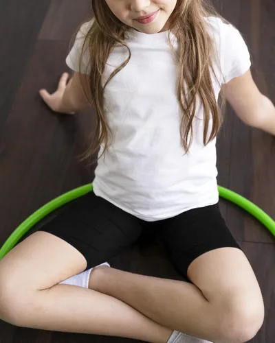 Vista 3 de Auranso Pantalones cortos de ciclismo para niñas, transpirables y de seguridad, pantalones cortos de ciclismo debajo del vestido