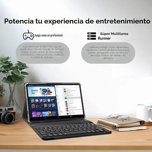 Vista 3 de Tableta Android de 12 pulgadas, tableta Android 15 con pantalla 2K, MTK G99 Octa-Core, expansión de 16 GB 256 GB 1 TB, WiFi 2.4/5G, cámara de 21 MP