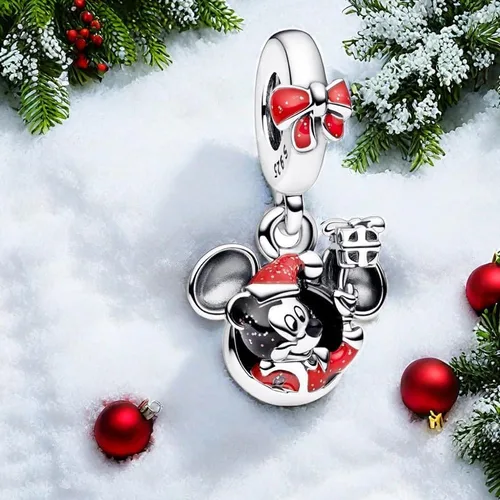 Vista 5 de Dijes compatibles con pulseras y collares Pandora para mujer, joyería de plata de ley 925, abalorios de cuentas para mujer, regalos de cumpleaños