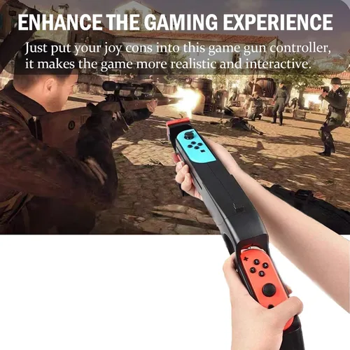Vista 3 de THRCIFLO Game Gun Controller Compatible with Nintendo SwitchSwitch OLED Joy-Con Motion Controller, Handle Gun Grip Controller Adapt for Switch