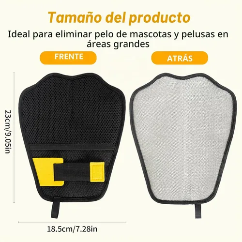 Vista 3 de Paquete de 3 rastrillos para eliminar pelo de mascotas, removedor de pelo Azul con negro