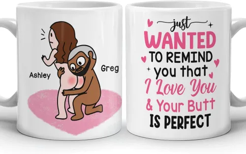 Vista 8 de Taza Kamasutra personalizada, regalos del día de San Valentín para esposa, divertida taza de aniversario para ella, regalos de inauguración