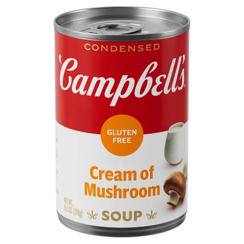Vista 12 de Campbell's Crema de sodio condensada con 25% menos de sopa de hongos, lata de 10.5 onzas