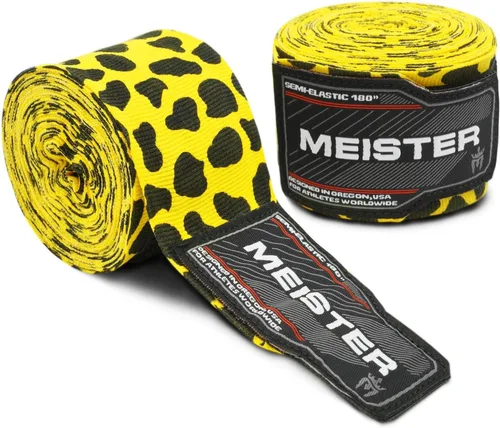 Vista 16 de Vendas para mano semielásticas de 180 pulgadas Meister Adult, vendas para MMA (artes marciales mixtas) y boxeo (par) todos