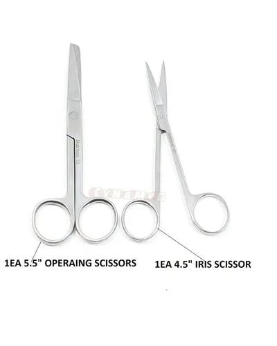Vista 6 de Juego de 34 piezas de disección de disección para estudiantes de anatomía de laboratorio de biología avanzada con cuchillo de bisturí, mango