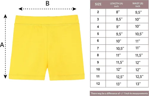 Vista 6 de Lilax Pantalones cortos de baile básicos y suaves para niñas para gimnasia o debajo de las faldas