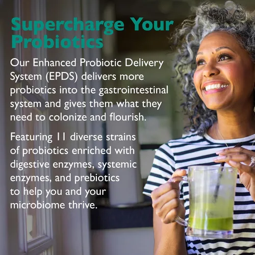 Vista 5 de Floracor - Probióticos y enzimas para apoyar la salud intestinal y intestinal - 180 cápsulas vegetarianas