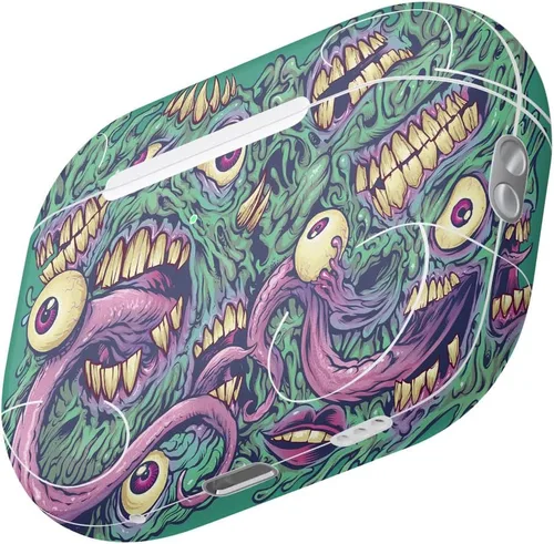 Vista 3 de MightySkins - Fundas compatibles con Apple AirPods Pro 2 - Ojos y dientes Funda protectora de vinilo duradera y única Fácil de aplicar, quitar