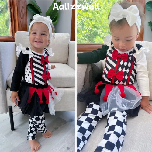 Vista 2 de Aalizzwell Ropa de Halloween para bebé niña