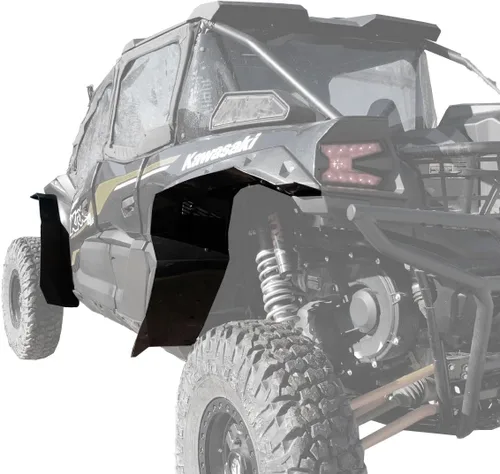 Vista 5 de MudBusters Guardabarros para Kawasaki KRX4 1000 (4 asientos) Juego de accesorios de cobertura máxima Compatible con 2023 2024 2025 2026