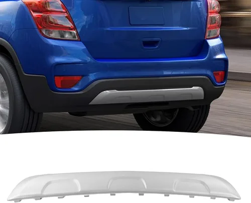 Vista 5 de Akozon Reemplazo de panel de cenefa de placa inferior de parachoques trasero para 2016 a 2022 - Parte inferior del coche (plateado)