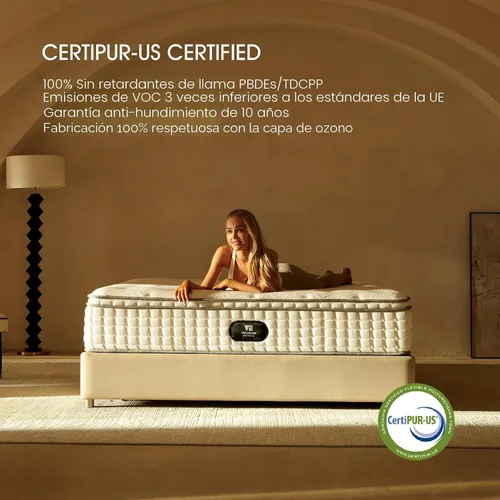 Vista 6 de Colchón Queen, Colchón de Espuma Viscoelástica con Gel Refrescante de 12 pulgadas, Sueño Fresco, Alivio de Presión con Soporte Medio Firme, Mejora