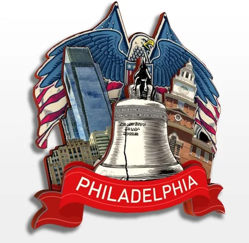 Vista 20 de Lancaster Pennsylvania USA America - Imán de madera para nevera, colección de madera, madera 3D, hecho a mano, recuerdos de la ciudad, imán