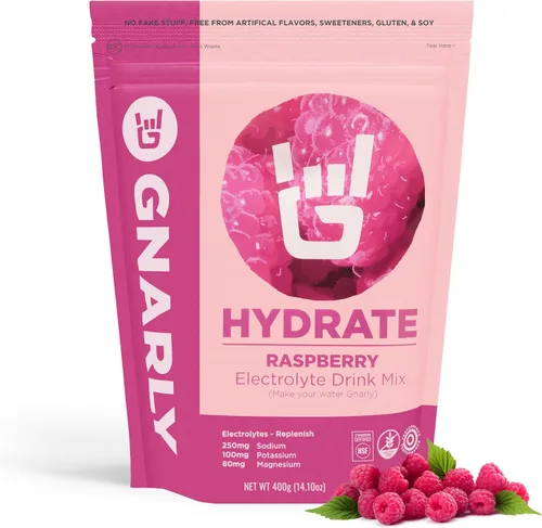 Vista 12 de Gnarly Nutrition Hydrate Electrolyte Powder - Mezcla de bebida hidratante para ejercicio de pomelo rojo rubí - Contenido NSF certificado - Solución