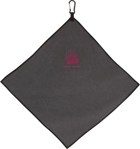 Vista 23 de Team Effort Collegiate - Toalla de microfibra gris de 15" x 15