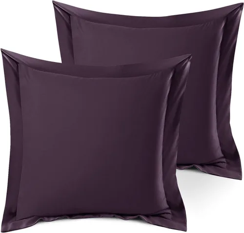 Vista 107 de Nestl Juego de 2 fundas tipo sham de almohada suaves - Fundas de almohada de microfibra de doble cepillado - Fundas de almohada de cama premium