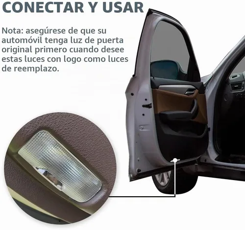 Vista 5 de 2 piezas Proyector LED de Logo para Puerta de Automóvil Lámpara de Bienvenida Luz de Puerta Kit de Luces de Charco Ridgeline Compatible