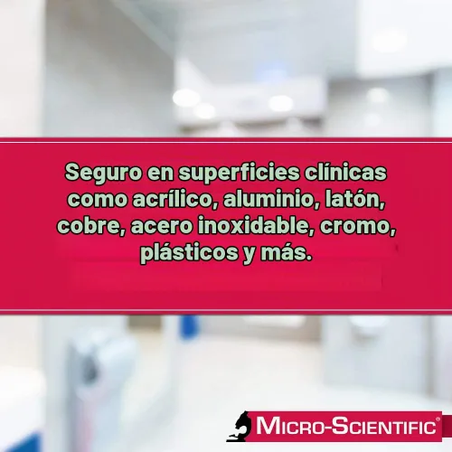Vista 6 de Micro-Scientific Opti-Cide3 Paños desinfectantes, para limpiar superficies, para el cuidado de la salud.