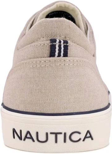 Vista 3 de Nautica Zapato náutico con cordones para hombre, mocasín casual con dos ojales, zapatilla de deporte de moda - Galera
