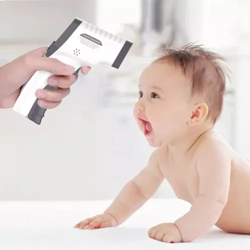 Vista 6 de Termómetro infrarrojo digital para bebé, temperatura corporal, pistola de fiebre, medida para adultos, niños, frente contacto Ir termómetro