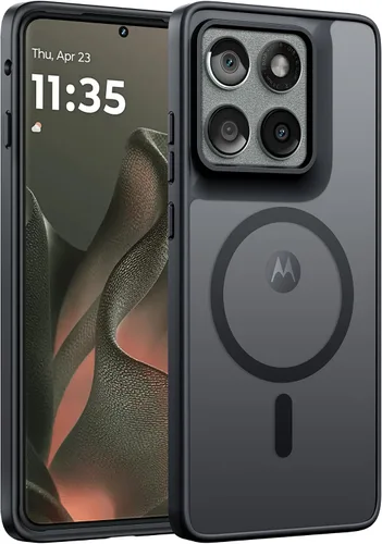 Vista 217 de FNTCASE - Funda para iPhone 16 Pro: magnética, mate, translúcida, de grado militar, protectora contra caídas, resistente, fina, duradera y a prueba