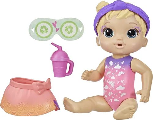 Vista 4 de Baby Alive Rainbow Spa (cabello rubio)