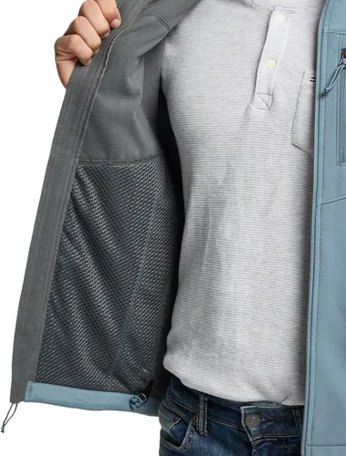 Vista 7 de TSLA - Chaleco Softshell sin mangas para hombre, chaleco cortavientos con cremallera completa, chaleco de senderismo, golf, viajes al aire libre.